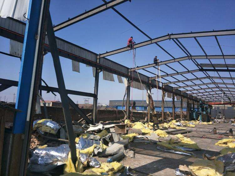 东莞市钢架结构厂房拆除_深圳市钢架结构厂房拆除_上海厂房钢结构拆除回收