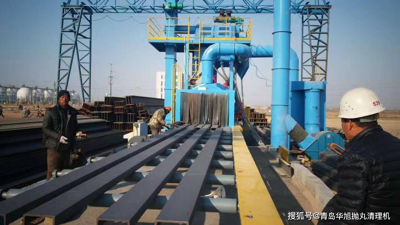 二手钢结构抛丸机价格_抛丸清砂机图片_小型抛丸打砂机