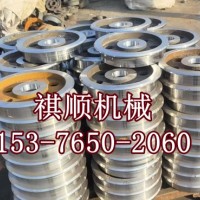 双边轨道轮聚氨酯包胶缓冲轮矿用轮组