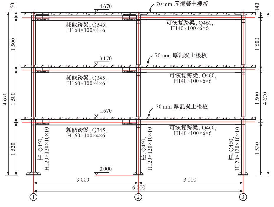 可更换耗能角钢连接构造_角钢 钢结构 节点_钢框架抗震性能研究